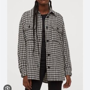 Houndstooth Jacquard Weave Shirt